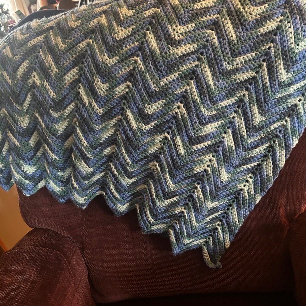 34x58 Handcrafted Crocheted Afghan